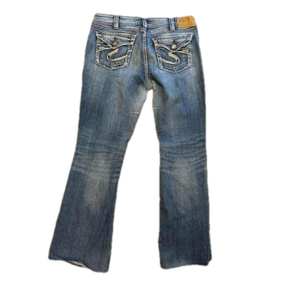 Silver Jeans Womens Suki Bootcut W28 L30 Medium Wash Mid Rise
